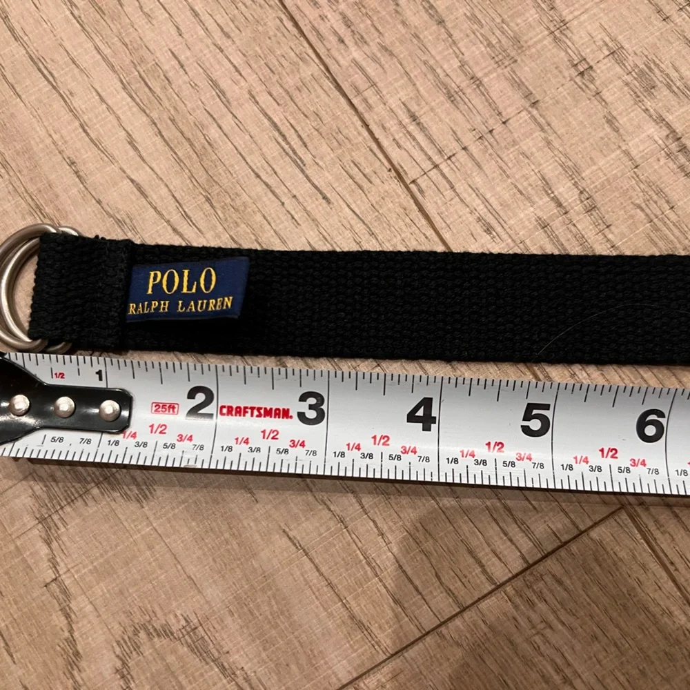 Polo by Ralph Lauren Black Kids Webbing Belt with D-Ring.  24 inches size 2T-4T